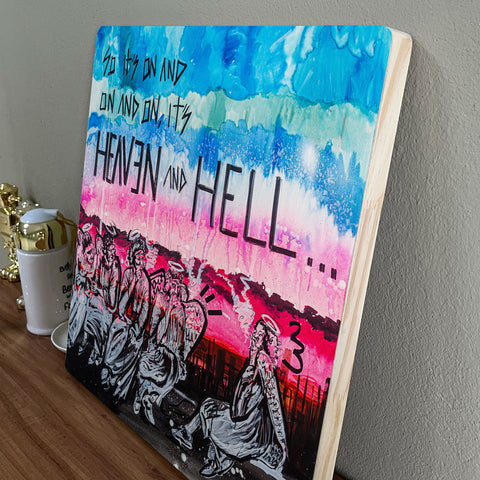 Quadro Decorativo - Heaven and Hell 40x40 - Muralist Decor