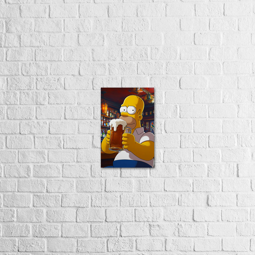 Placa Decorativa Hommer Simpson