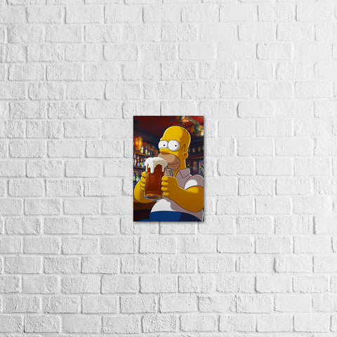 Placa Decorativa Hommer Simpson