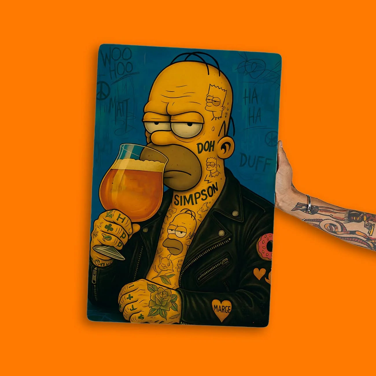 Quadro Decorativo Bares/Pub - Homer Punk