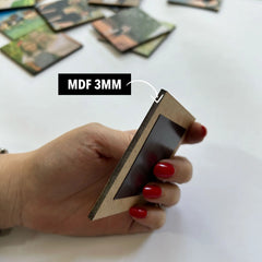 Ímãs de Madeira - Kit Personalizado Kit com 20 ímãs - Muralist Decor