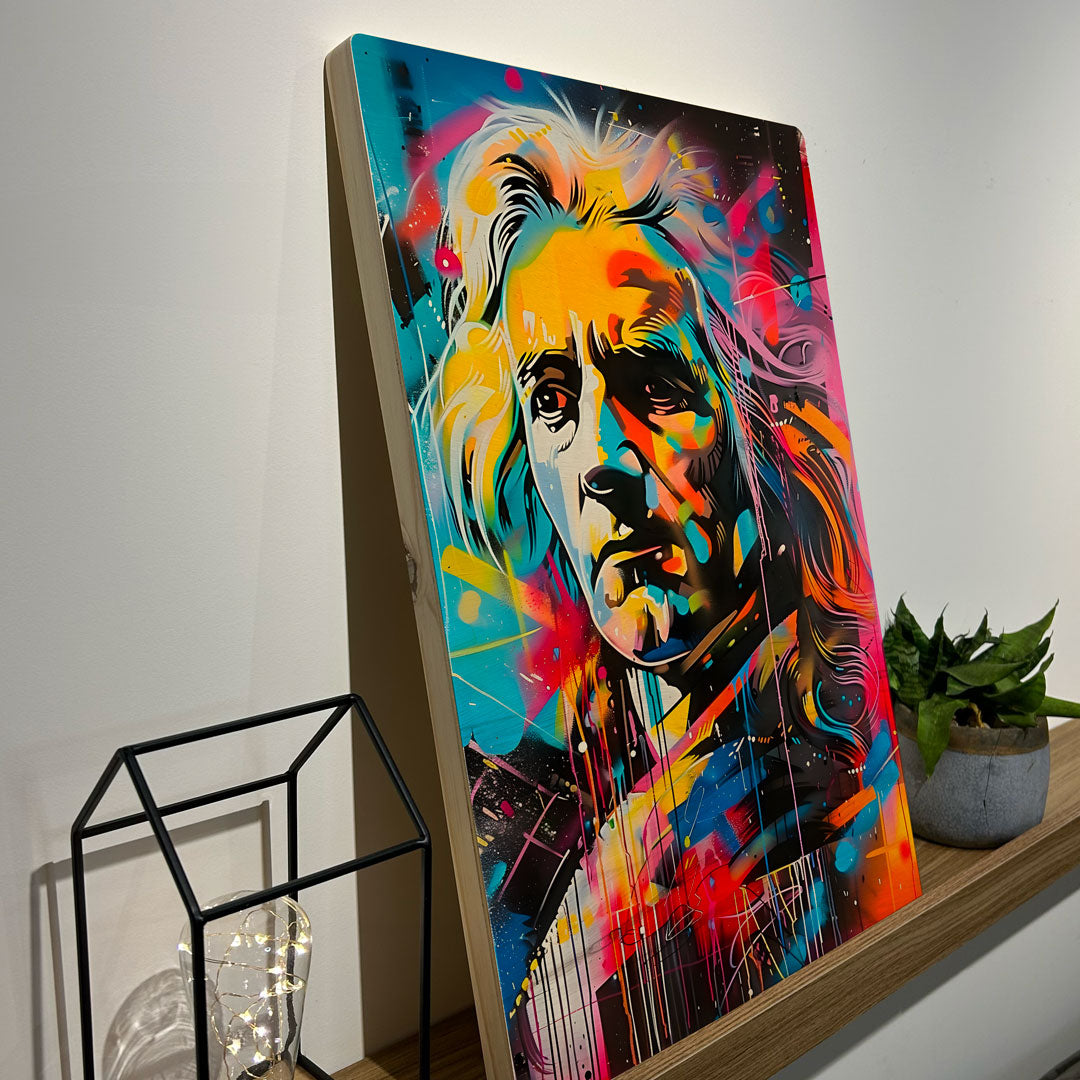 Quadro Decorativo - Colorfull Isaac Newton