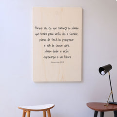 Quadro Decorativo  - Jeremias 29:11