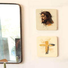 Quadro Decorativo - Kit Luz e Fé Jesus