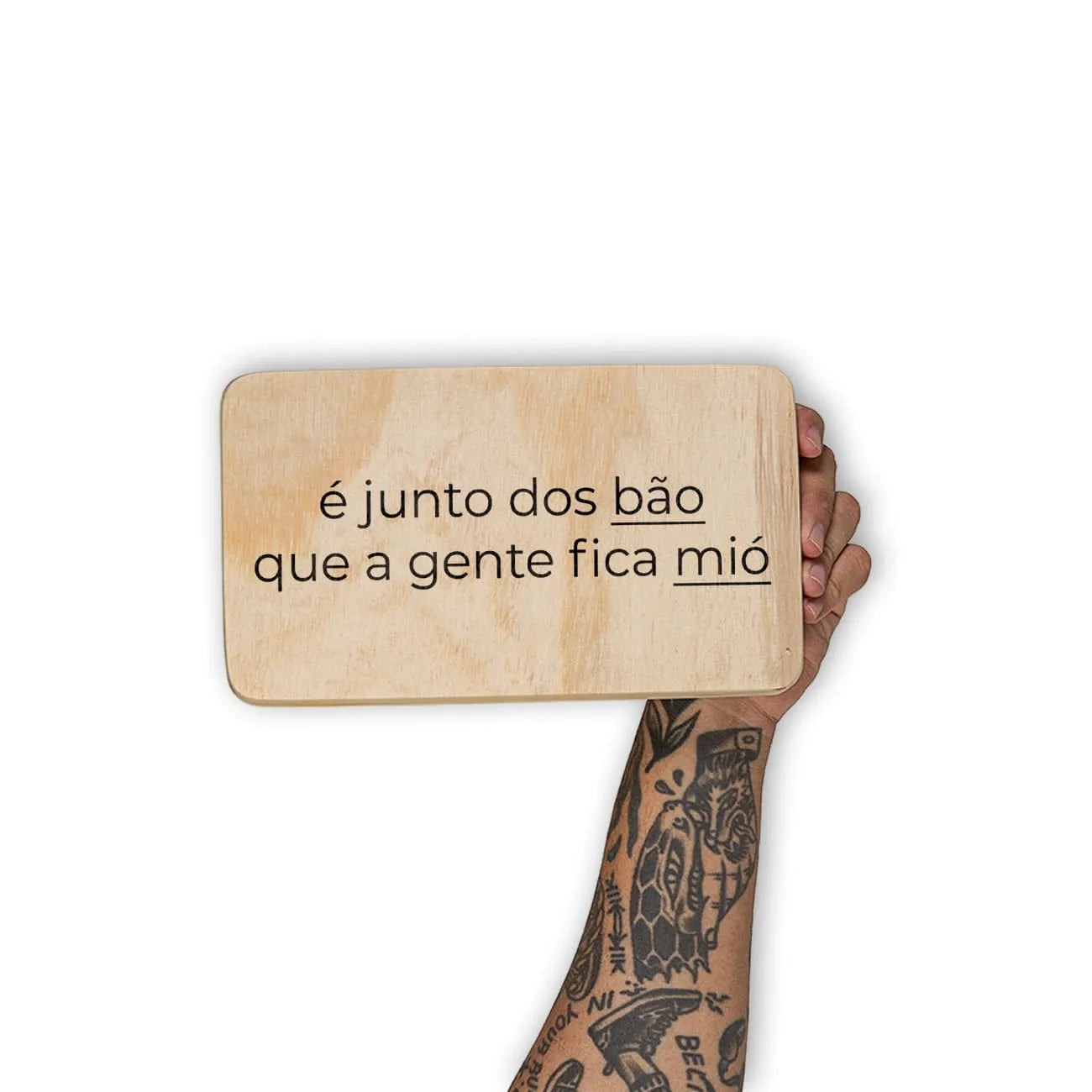 Quadro Decorativo - É junto dos bão que a gente fica mió