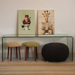 Quadro Decorativo - Kit Banheiro Animais