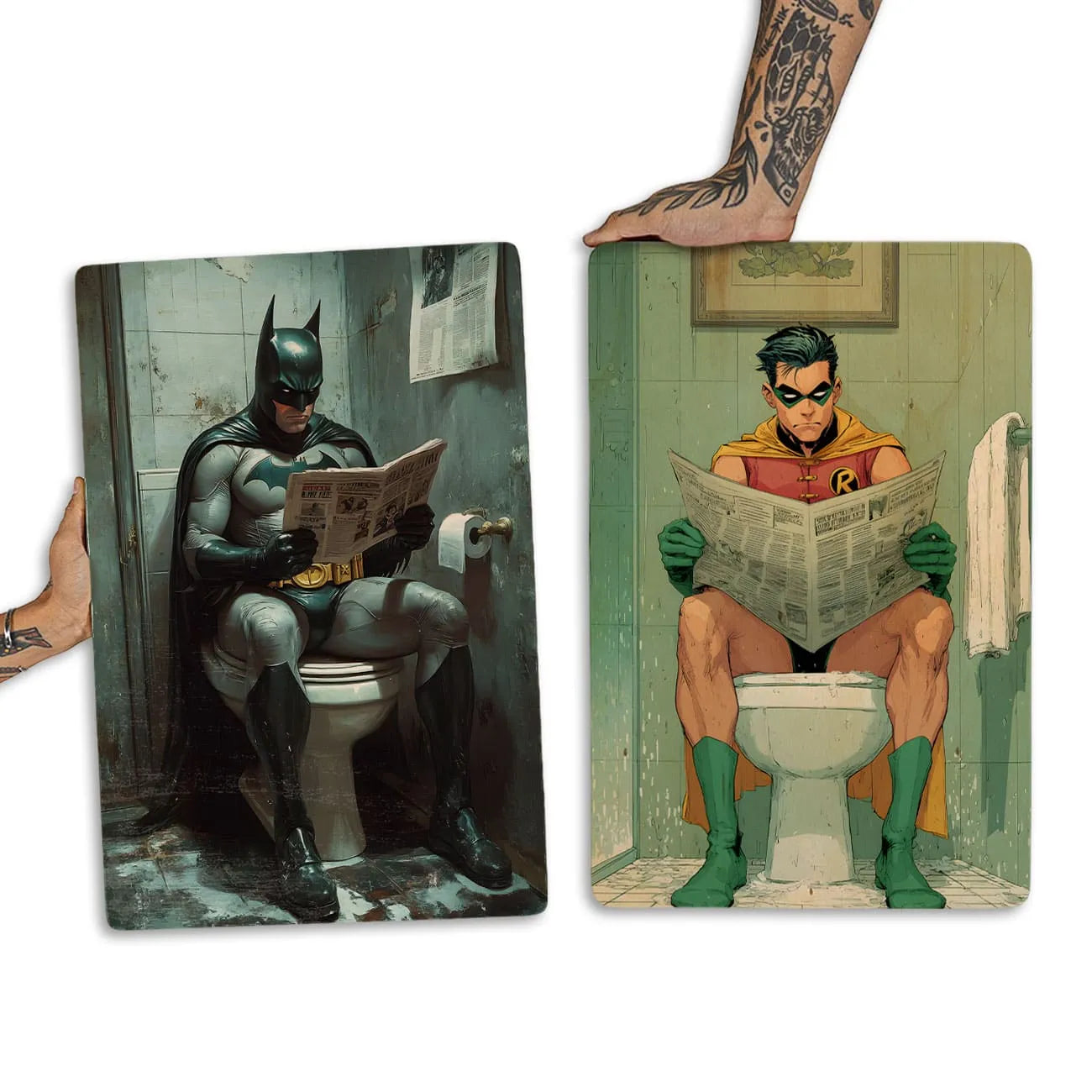 Quadro Decorativo - Kit Batman e Robin