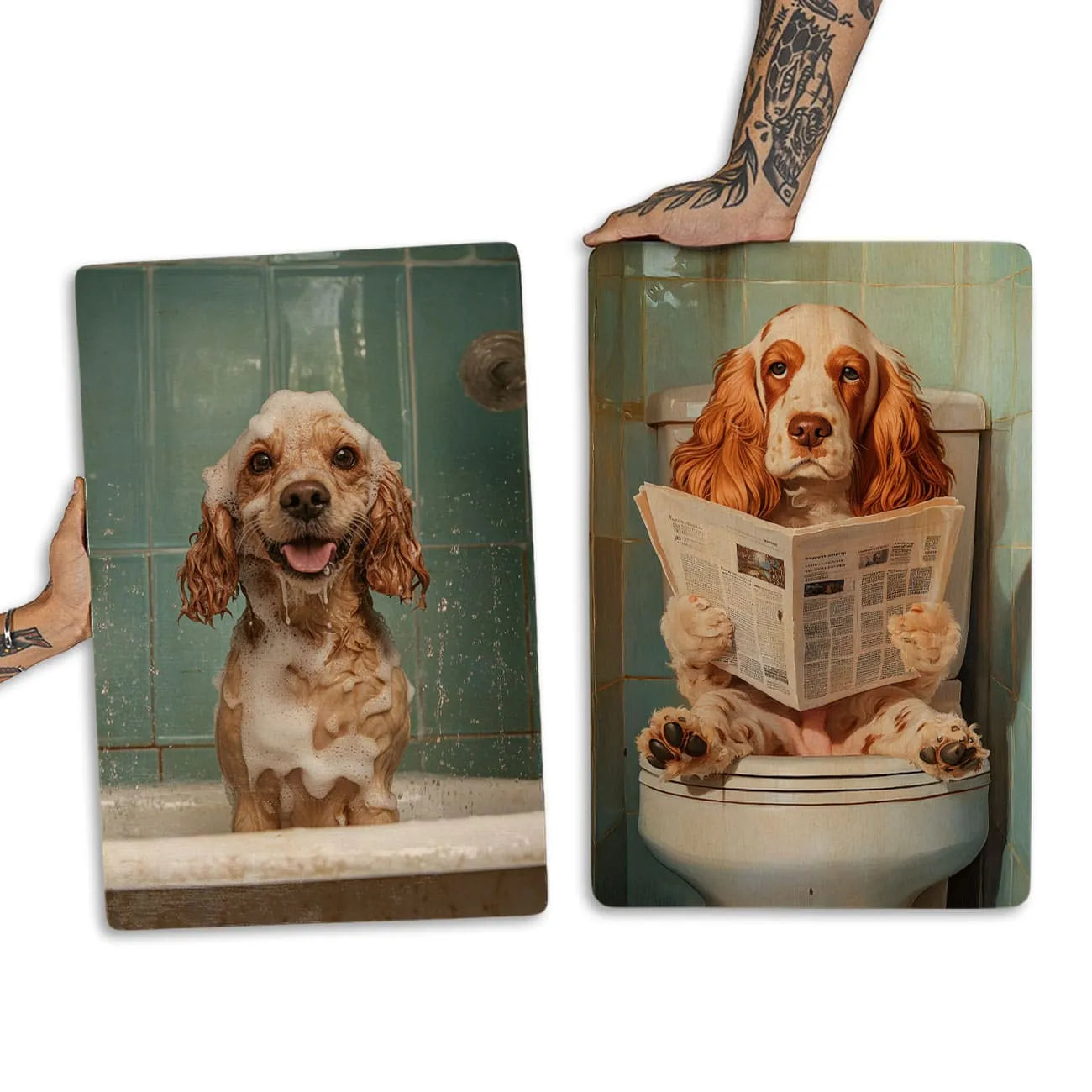 Quadro Decorativo - Kit Banheiro Pets
