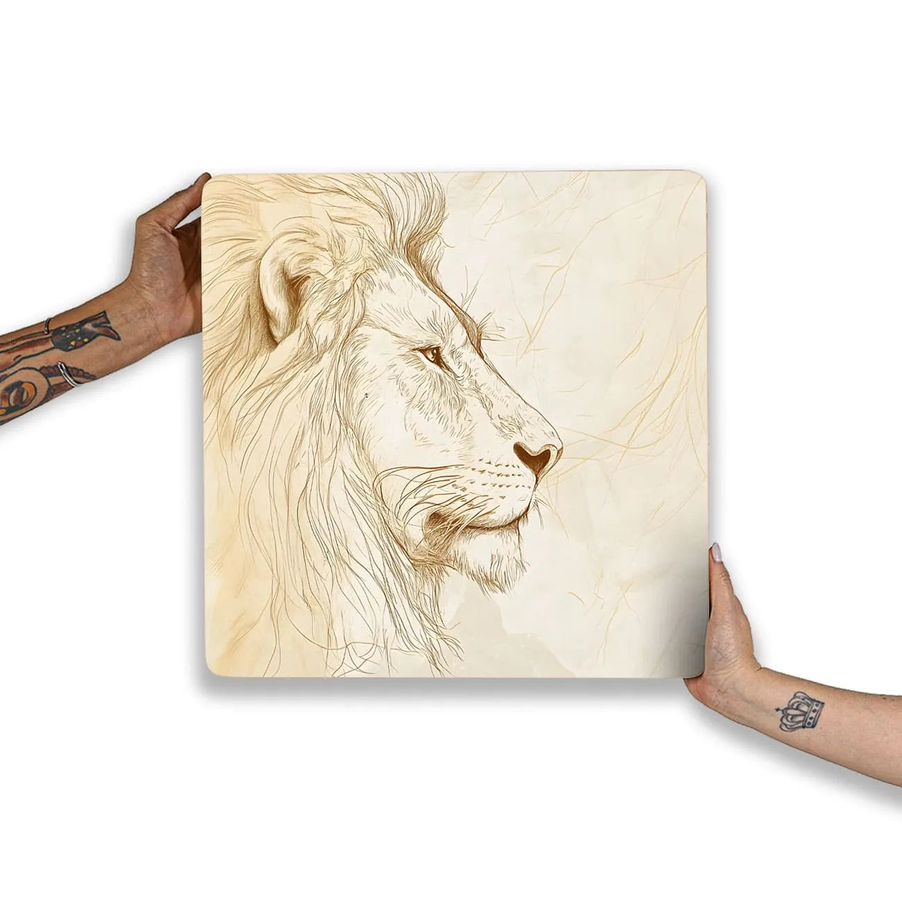 Quadro Decorativo - Leão Linhas
