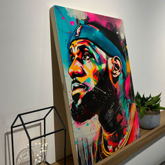 Quadro Decorativo - Colorfull LeBron James 50 x 33 cm - Muralist Decor