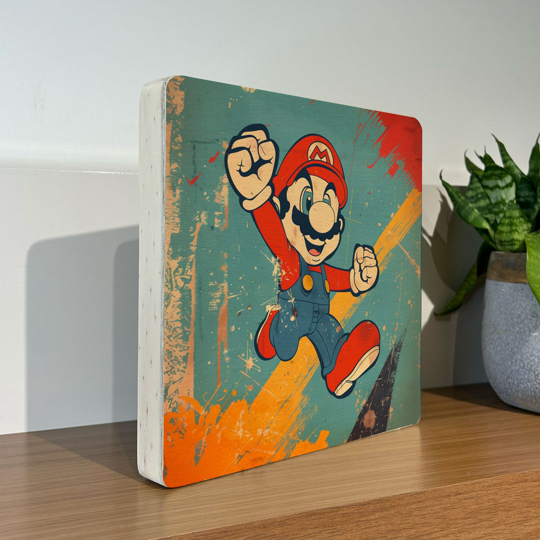 Quadro Decorativo - Mario Bros 20 x 20 cm - Muralist Decor