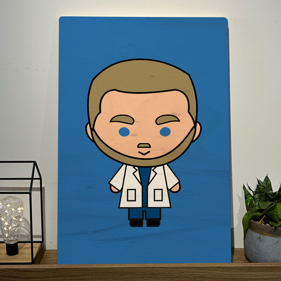 Quadro Decorativo - Mark Sloan - Greys Anatomy 50 x 33 cm - Muralist Decor