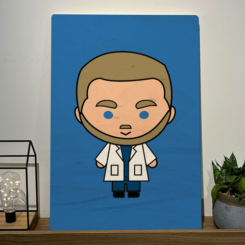 Quadro Decorativo - Mark Sloan - Greys Anatomy 50 x 33 cm - Muralist Decor