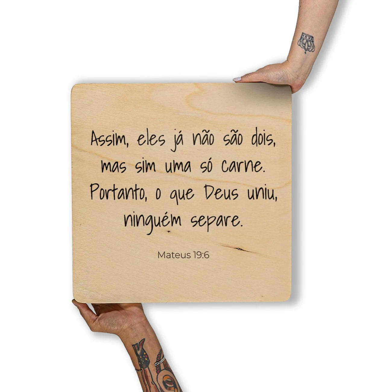 Quadro Decorativo  -  Mateus 19:6