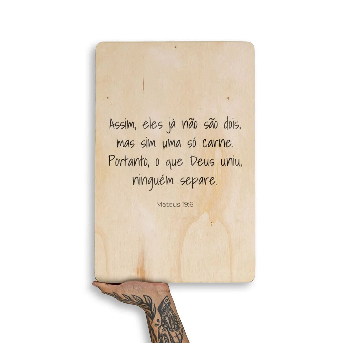 Quadro Decorativo  -  Mateus 19:6