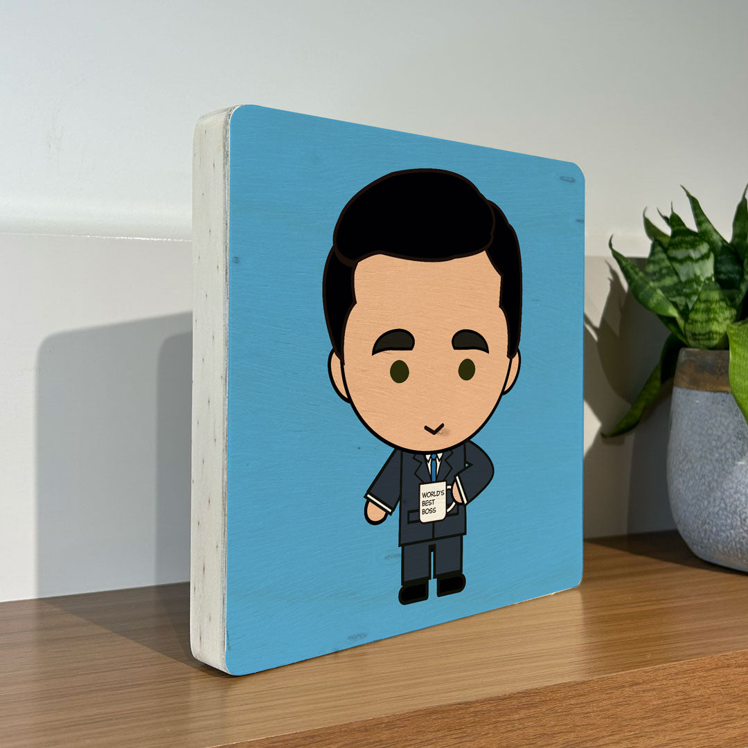 Quadro Decorativo - Michael Scott- The Office 20 x 20 cm - Muralist Decor