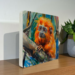 Quadro Decorativo - Fauna Aquarela Mico 20 x 20 cm - Muralist Decor