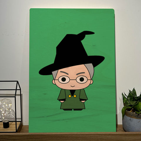 Quadro Decorativo - Minerva McGonagall- Harry Potter 50 x 33 cm - Muralist Decor