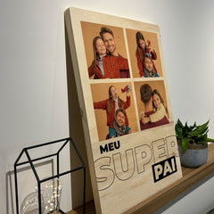 Quadro Decorativo - Pai Personalizado 50x33 cm - Muralist Decor
