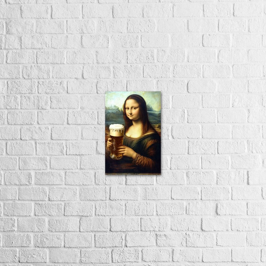 Placa Decorativa Monalisa