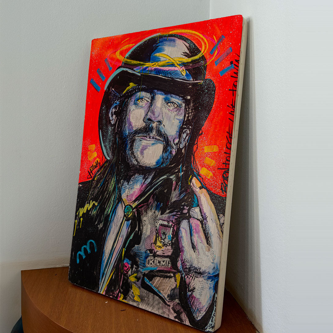 Quadro Decorativo - Lemmy Kilmister- Motor Head 60 x 40 cm - Muralist Decor