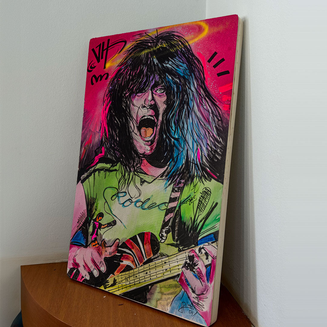 Quadro Decorativo - Eddie Van Halen 60 x 40 cm - Muralist Decor