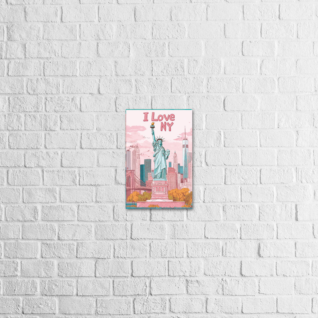 Placa Decorativa I love NY
