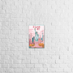 Placa Decorativa I love NY