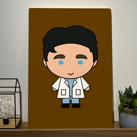 Quadro Decorativo - George O'Malley- Greys Anatomy 50 x 33 cm - Muralist Decor