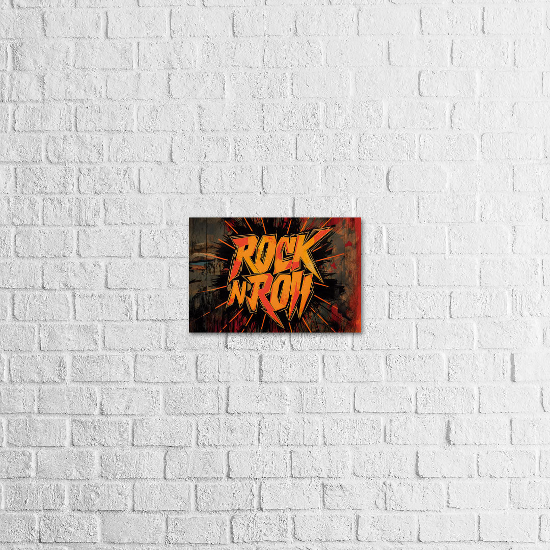 Placa Decorativa Rocknroll