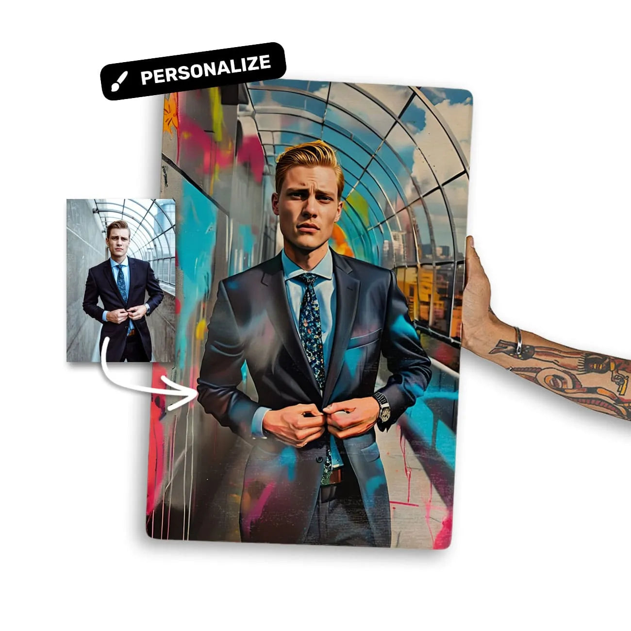 Quadro Personalizado - Sua foto no estilo Colorfull