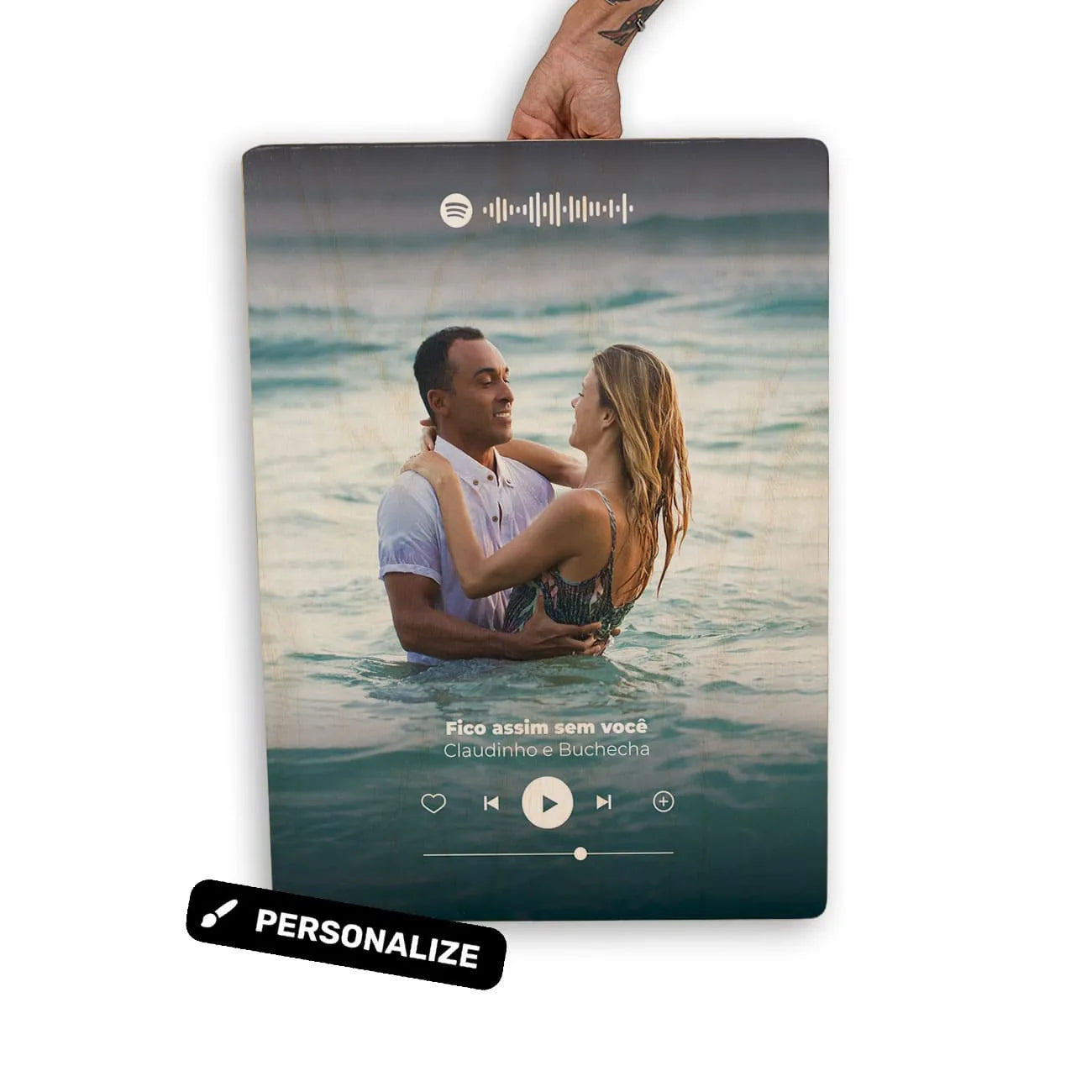 Quadro Decorativo - Spotify Valentines Personalizado