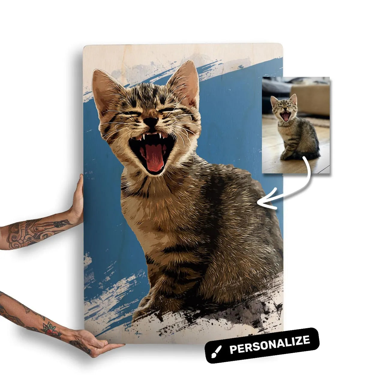 Quadro Decorativo - Pet Art - Modelo Splash - Personalizado