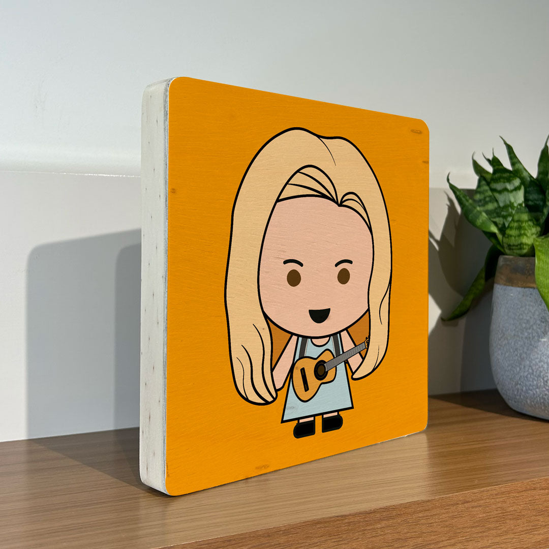 Quadro Decorativo - Phoebe Buffay - Friends 20 x 20 cm - Muralist Decor