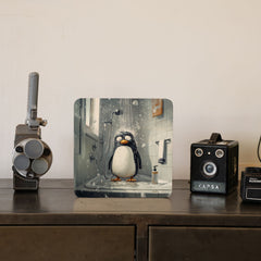 Quadro Decorativo  - Pinguim tomando banho