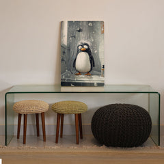 Quadro Decorativo  - Pinguim tomando banho