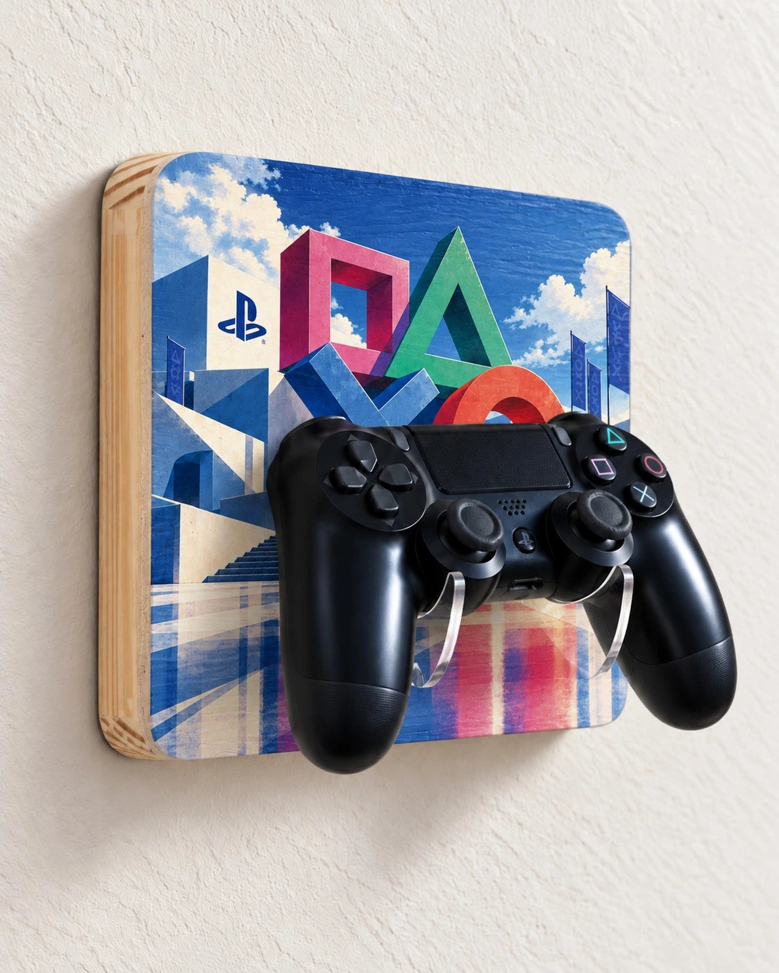Quadro Porta Controle de Video Game - 20x20cm