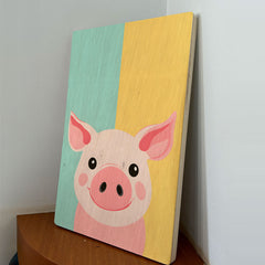 Quadro Decorativo -  Infantil Porco
