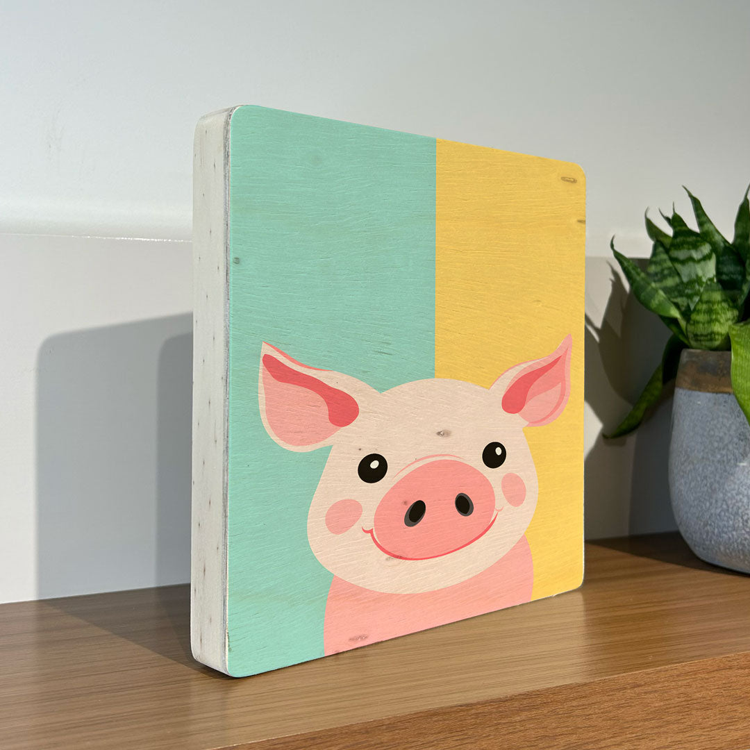 Quadro Decorativo -  Infantil Porco