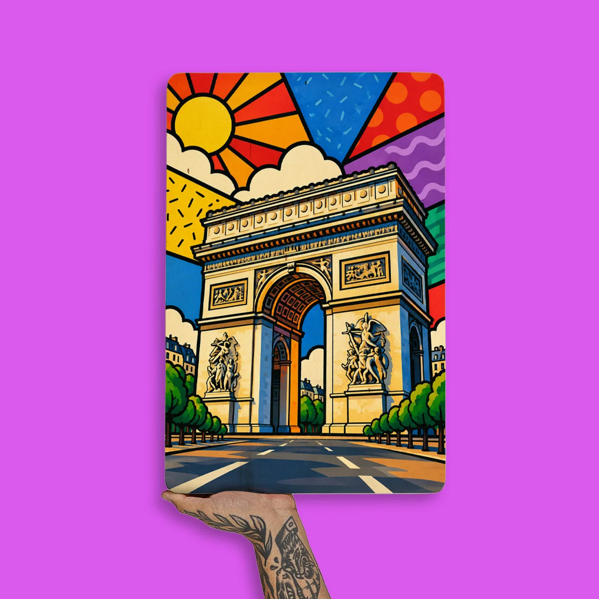 Quadro Decorativo - Arco do Triunfo Cores