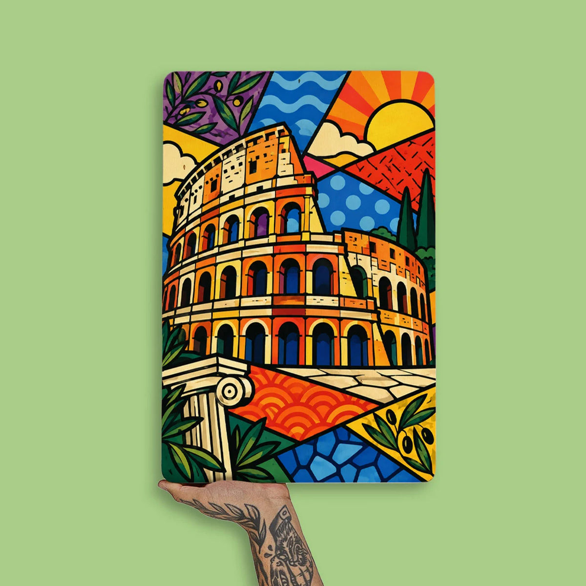 Quadro Decorativo - Coliseu  Cores