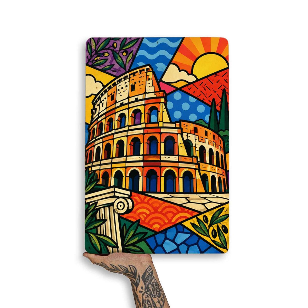 Quadro Decorativo - Coliseu  Cores
