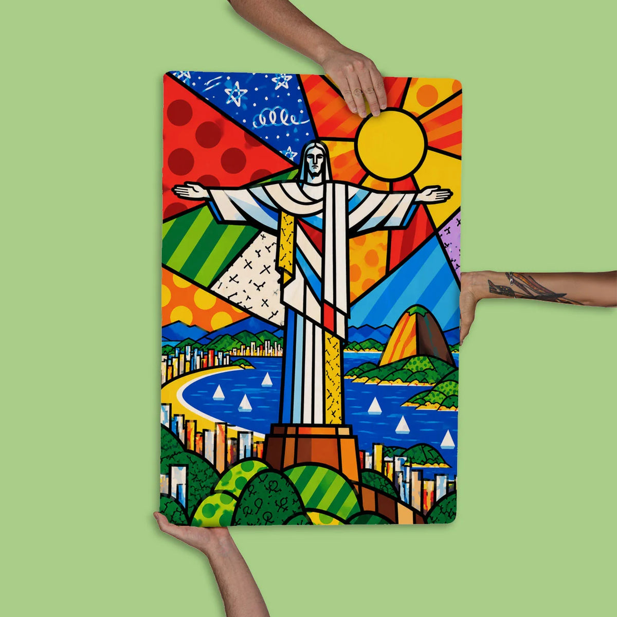 Quadro Decorativo - Cristo Redentor Cores