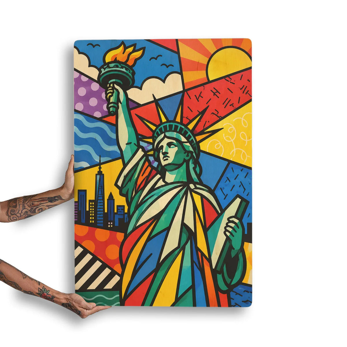 Quadro Decorativo - Estátua da Liberdade Cores