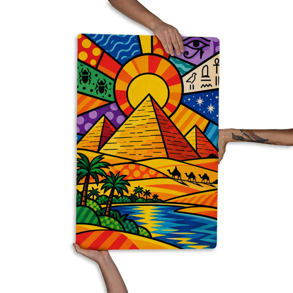 Quadro Decorativo - Pirâmides do Egito Cores