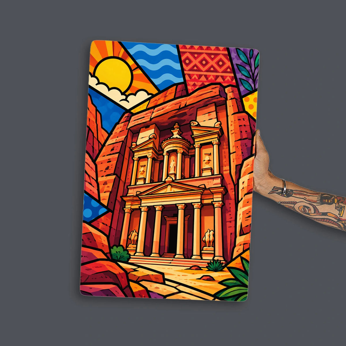Quadro Decorativo - Tesouro de Petra Cores