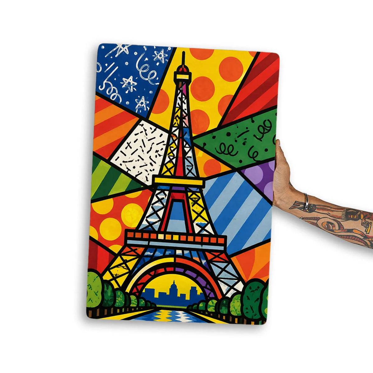 Quadro Decorativo - Torre Eiffel Cores