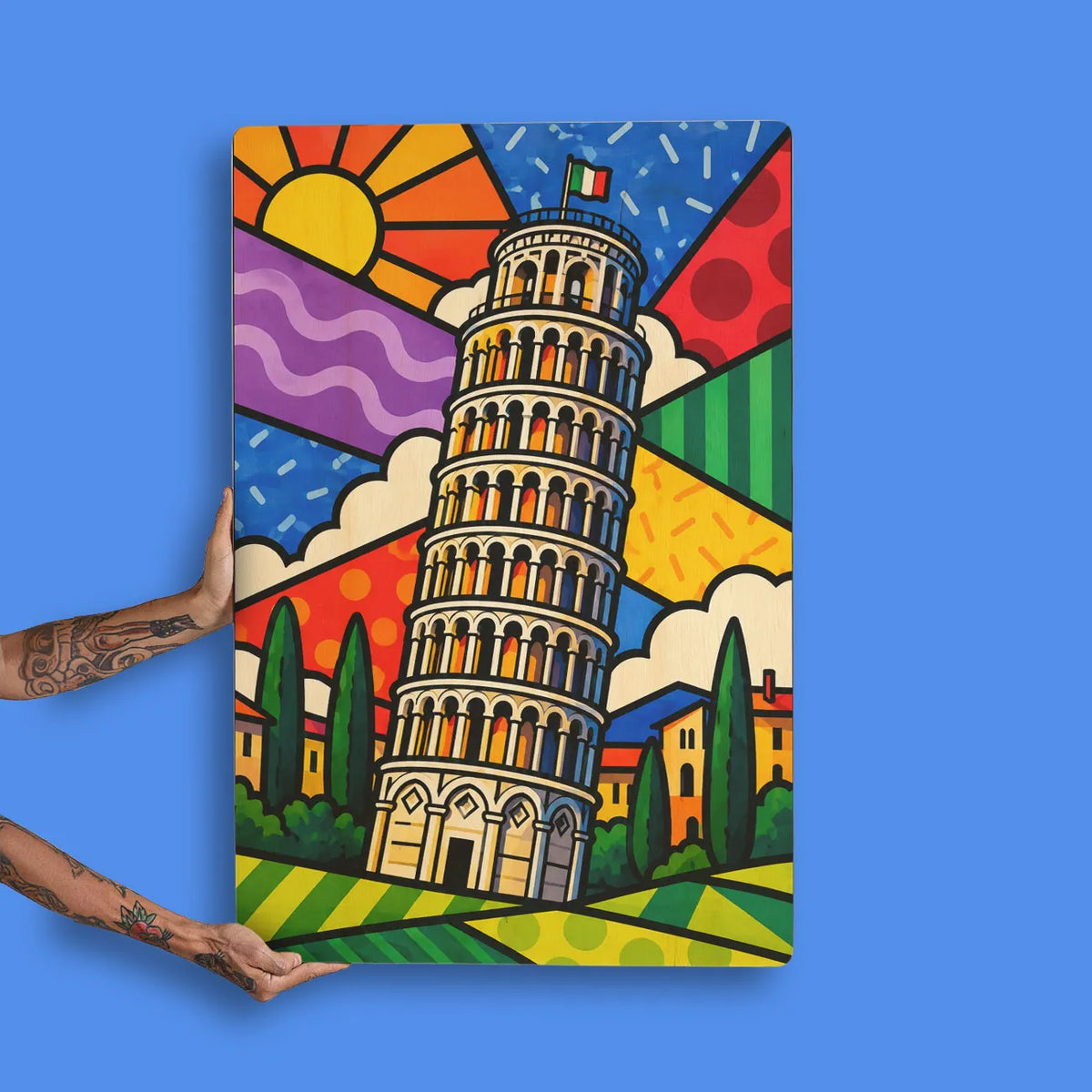 Quadro Decorativo - Torre de Pisa Cores
