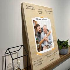 Quadro Decorativo - Bordões Pai - Personalizado 20x20 cm - Muralist Decor