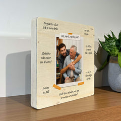 Quadro Decorativo - Bordões Pai - Personalizado 20x20 cm - Muralist Decor